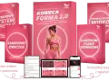 Zestaw materiałów do treningu w domu: "Kobieca Forma 2.0", plany treningowe, zamienniki ćwiczeń, instruktaże wideo. Jak zadbać o siebie, by osiągnąć wymarzoną sylwetkę.