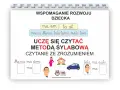Pomoc w nauce czytania metodą sylabową. Dziecko uczy się czytać ze zrozumieniem, ćwicząc sylaby i proste zdania.