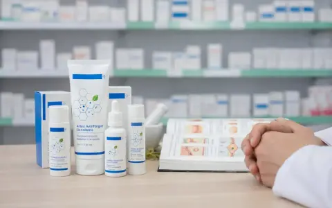 Krem z klotrimazolem na odparzenia u niemowląt. Jak często stosować? Apteczne półki pełne leków.